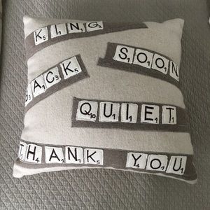 Scrabble Pillow